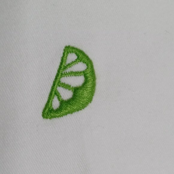 Talbots Shorts Women's 10 White/Green Lime Cuts Mid Rise Vacation Beach Resort - Picture 4 of 6